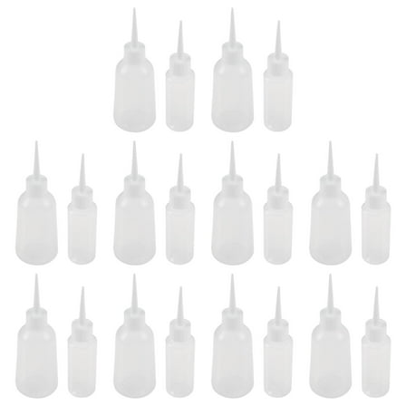 20 Pcs Small Sample Bottle Pointed Glue Bottles Easy Squeeze