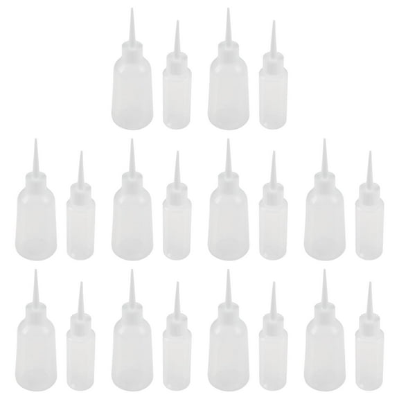 20 Pcs Small Sample Bottle Pointed Glue Bottles Easy Squeeze
