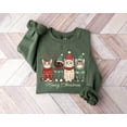 thumbnail image 2 of Meowy Christmas Cat Sweatshirt, Cute Cat Lover Xmas Crewneck, Christmas Cat Mom Sweater, Funny Catmas Holiday Gift, New Year Unisex Pullover, 2 of 5