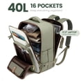 thumbnail image 2 of Mochila de viaje LOVEVOOK de 40 litros para mujer con compartimento para portátil de 17 pulgadas, 2 of 9