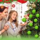 thumbnail image 5 of 8 bolas navideñas peludas verde lima, adornos de elfo peludo verde, bolas navideñas verde lima, pompones de piel sintética suave para decoración de fiestas navideñas., 5 of 6