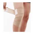 thumbnail image 3 of Rodillera Elastica Vendas 2 Par Bandas Deportiva Rodilla Gym, Beige, 3 of 5