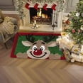 thumbnail image 2 of Wdhugt Polyester Flannel Christmas Rug 20X32 Inch Holiday Floor Mat For Bedroom Bathroom Living Room Decor Non-Slip Soft Festive Doormat Polyester Christmas Rug C, 2 of 6