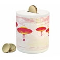 thumbnail image 1 of Lantern Piggy Bank, New Year of Chinese Calendar Celebrations Eastern Imagery Abstract Art, Ceramic Coin Bank Money Box for Cash Saving, 3.6" X 3.2", Hot Pink Yellow, by Ambesonne, 1 of 4