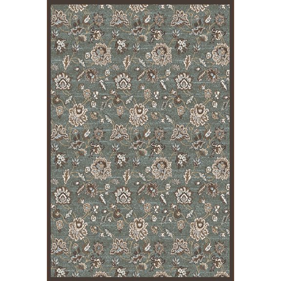Radici Usa Pisa Area Rug 3475 Light Green Vines Leaves 7' 10 x 7' 10" Round