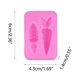thumbnail image 3 of Moldes de Pascua de silicona rosa con forma de zanahoria para chocolate, fondant, pasteles, dulces, adornos para cupcakes, arcilla polimérica, jabón, cera, decoración., 3 of 6