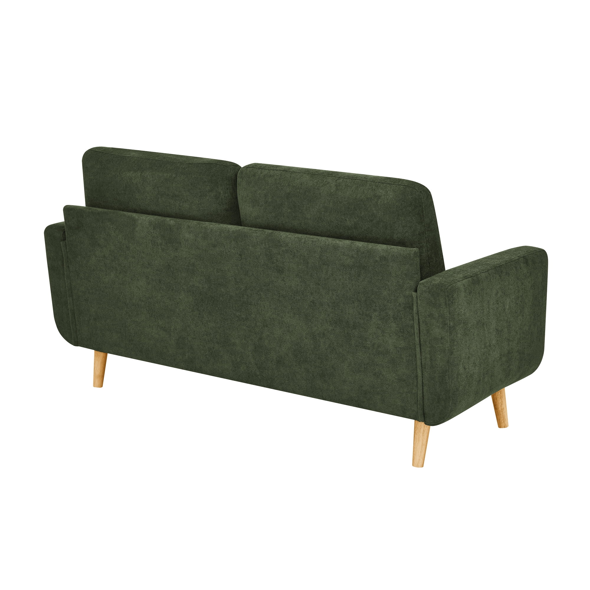 Aukfa 68" Small Sofa Couch Comfy Mid Century Modern Loveseat Sofa for Living Room Bedroom, Green