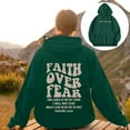 thumbnail image 4 of Christian Hoodies for Women 2025 Faith Over Fear Y2K Graphic Hoodie with Pockets Hooded Sweatshirt Women Pullover, 4 of 8