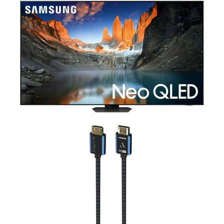 Samsung QN55QN90DAFXZA 55 Inch Neo QLED TV with 4K AI Upscaling and an Austere 5S-4KHD2-2.5M V-Series 2.5m Premium 4K HDR HDMI Braided Cable (2024)