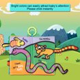 thumbnail image 1 of Libro lavable de tela con cola estéreo de animales para bebés libro de interacción educativa temprana para niños libros de tacto y tacto ANGGREK  Otros, 1 of 8