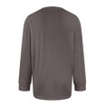 thumbnail image 4 of GrmtClth Henley Shirts for Men Casual Long Sleeve Button Up T-Shirts Muscle Lightweight Pullover Shirt with pocket Dark Gray XXL, 4 of 6