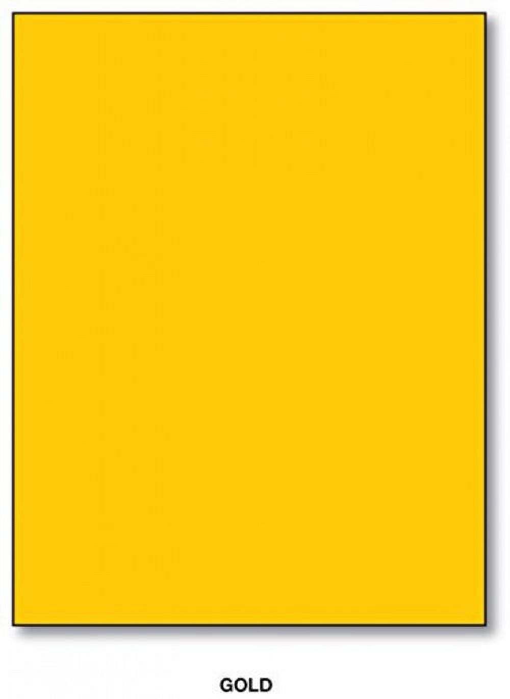 Mohawk BriteHue Bright Color Paper | Gold | 24lb Bond / 60lb Text Paper |  8.5" x 11" (Letter Size) | 100 Sheets Per Pack - image 2 of 2