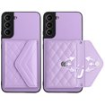 thumbnail image 6 of Allytech Galaxy S22 Plus Wallet Case with Shoulder Strap, RFID Blocking Luxury PU Leather Shockproof Cards Slots Stand Anti-Scratch Magnetic Closure Phone Case for Samsung Galaxy S22 Plus, Purple, 6 of 8