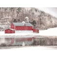 thumbnail image 2 of Deiter, Lori 24x19 White Modern Wood Framed Museum Art Print Titled - Belleville Snowy Barn, 2 of 4
