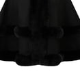 thumbnail image 3 of UTSJKR Women Hooded Faux Fur Trim Poncho Cape Loose Batwing Sleeve Warm Shawl Wrap Coat for Cold Winter Occasions Black, 3 of 4