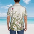 thumbnail image 6 of Bixox Men's Hawaiian Shirts Men's Herbs and Wildflowers Print Short-Sleeve Shirt-3X-Large, 6 of 8