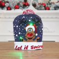 thumbnail image 1 of Gorro navideño luminoso para niños y adultos, cálido jersey de punto para otoño e invierno, gorro de felpa estampado, 1 of 6