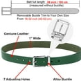 thumbnail image 4 of Falari Kids Leather Belts for Boys All Occasion 1" Trim to Fit - One Piece Leather Cutting, 4 of 6