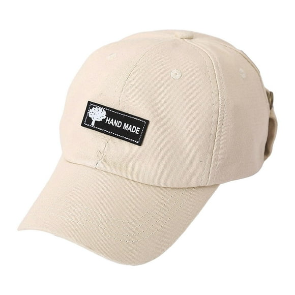 Gorra de béisbol con gafas de sol, sombrero de moda informal con visera, gorra con visera y cadera. Beige