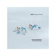 thumbnail image 5 of 925 Sterling Silver Blue Enamel Leaping Dolphins Screw Back Earrings for Girls, 5 of 6