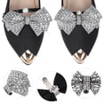 thumbnail image 5 of 2 Pcs Heel Clips Rhinestone Shoe Clips Bow Shoe Clips Shoe Charms   Holiday Shoe Clips For Women Dress Shoes, 5 of 7