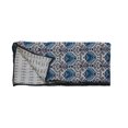 thumbnail image 2 of 100% COTTON HAND PRINTED GREY AND BLUE TRIBAL QUILT AND 2 SHAMS, 2 of 5