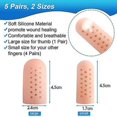 thumbnail image 2 of Protège-Doigts en Gel Respirant, Lot de 10 Protection des Doigts, Excellent pour les Doigts Gchette, L'eczma des Mains, les Fissures des Doigts, 2 of 5