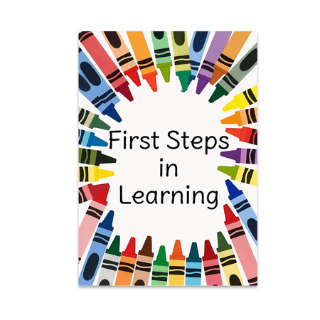 First Steps in Learning Poster - Kindergarten Teacher Decor - 13x19 Poster Print