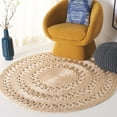thumbnail image 2 of SAFAVIEH Natural Fiber Boyce Geometric Area Rug, Natural, 4' x 4' Round, 2 of 7