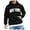 Black, variant on CONFREE Mens Hoodie City Letter Prints Hoodies For Men Graphic Long Sleeve Casual Pullover Hooded Sweatshirts With Pockets