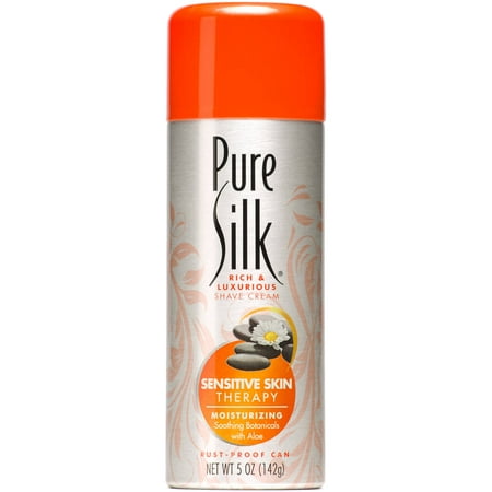 Pure Silk Sensitive Skin Therapy Shave Cream for Women, 5 (Best Shaving Cream For Sensitive Skin Womens)