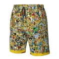 thumbnail image 5 of Men's Simpsons Beach Shorts Hot Summer Swim Trunks Sports Running Bathing Suits with Mesh Lining, 5 of 8