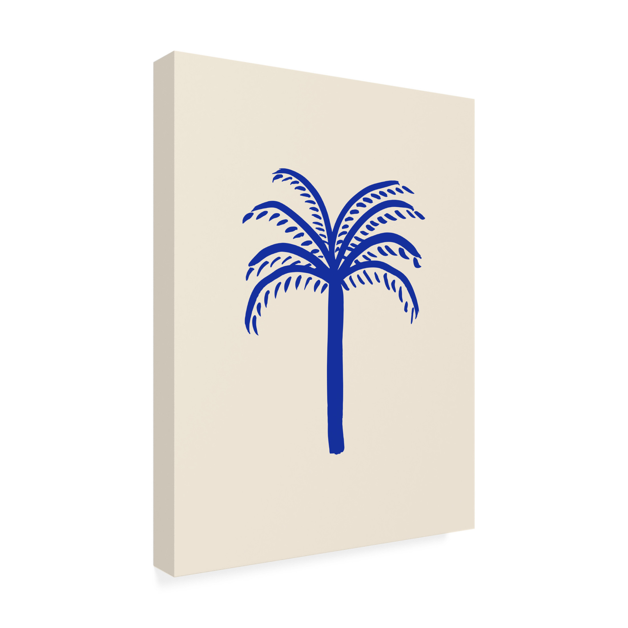 Trademark Fine Art Pictufy Studio Blue Palm Canvas Wall Art