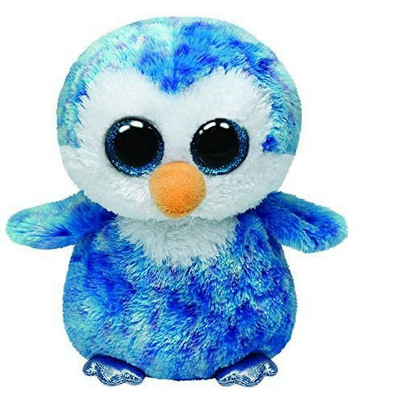 TY Beanie Boos -Ice Cube The Penguin  (Glitter Eyes) Small 6" Plush