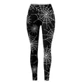 thumbnail image 6 of Halloween Leggings for Women Elastic High Waist Spooky Print Slim Fit Tights Pants Workout Running Yoga Pants, 6 of 9