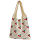 thumbnail image 2 of Bolso Punto Estético Comestibles Ganchillo Diario para Mujer Color Contrastante, 2 of 9