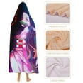 thumbnail image 4 of Demon Slayer Wearable Blanket Cloak Arctic Velvet Hooded Blanket Soft Fuzzy Hoodie Blanket Cape for Adults Kids 50"x60", 4 of 8