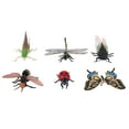 thumbnail image 4 of lionlar 6 Pieces Mini Plastic Insect Animal Figures with Magnifying Glass Pedestal And, 4 of 9