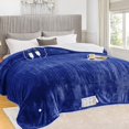 thumbnail image 1 of Heated Blanket greenoak Electric King Size 100x90cm Sea Blue, 1 of 6