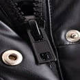 thumbnail image 2 of Women PU Puffer Vest Solid Color Stand Collar Quilted Waistcoat Fall Winter Padded Jacket Coat, 2 of 4