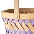 thumbnail image 6 of Round Woven Woodchip Basket, Brown and Purple, 10.25" x 5", Easter by Way To Celebrate, 6 of 7