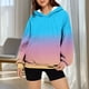 thumbnail image 5 of Ailaofu Hoodies for Women Tie Dye Oversized Sweatshirt Plus Size Loose Fit Cute Hoodie Fall Pullover with Pocket, 5 of 7