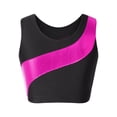 thumbnail image 5 of YIZYIF Girls Shiny Metallic Sleeveless Crop Top Teens Sparkle Glitters Gym Workout Dance Tops Hot Pink 8, 5 of 7