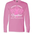 thumbnail image 3 of Inktastic Staying Strong Together with Pink Breast Cancer Ribbon Long Sleeve T-Shirt, 3 of 5