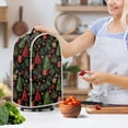 thumbnail image 3 of HELLHERO Christmas Tree Gift Patterns Food Processor Cover with Hand Strap There is only one dust cover Polyester, 3 of 6