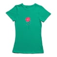 thumbnail image 1 of T-shirt Graphique Rose Mignon pour Femmes Vert Kelly, 1 of 1