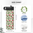 thumbnail image 4 of Yiaed Watermelons Print Water Bottle with Straw Lid, Stainless Steel Double Wall Insulated Water Bottle | Leak-Proof and Spill-Proof Water Bottle, 4 of 8