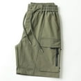 thumbnail image 4 of Bcfgryg Men's Casual Shorts Loose Fit Comfortable Streetwear Summer Autumn Outdoor Relaxed Drawstring Pockets Breathable Lightweight Men's Shorts For Swimming Green M, 4 of 4