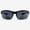 Black, variant on Bifocal Sunglasses Semi Rimless Wraparound Readers for Reading Under the Terni Sun in Black 2.50