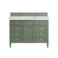 thumbnail image 2 of James Martin Furniture 650-V48-SC-3WZ 48 in. Brittany Single Vanity with 3CM White Zeus Top, Smokey Celadon, 2 of 6